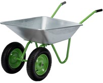 СИБРТЕХ Тачка садовая, 2х колесная, грузоподъемность 120 кг, объем 65 л 689135