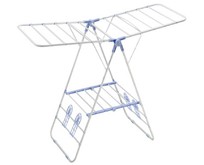 РЫЖИЙ КОТ Сушилка для белья напольная двухуровневая CD03, с держателями для обуви, 133*50*92 см (109603)