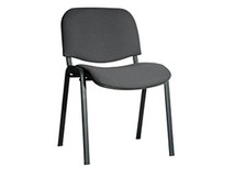 OLSS стул ИЗО ткань цвет темносерый черная порошковая краска В40