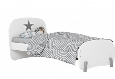 POLINI Кровать детская Polini kids Mirum 1910, белый (2кор)