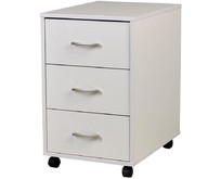 POLINI Тумба с ящиками kids Mirum на колесах 40х55см белый (1 кор.)