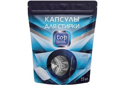 TOP HOUSE Капсулы для стирки, 15 шт (180650)