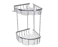 САНАКС 75251 Полочка угловая овальная двойная 22 см