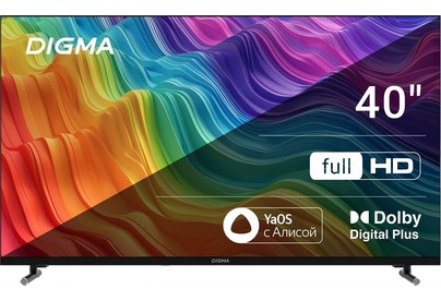 DIGMA DMLED40SBB33 FHD SMART TV Яндекс