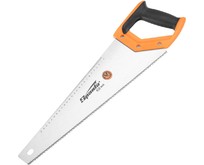 SPARTA Ножовка по дереву, 450 мм, 78 TPI, зуб 2D, каленый зуб, двухкомпонентная рукоятка 235025