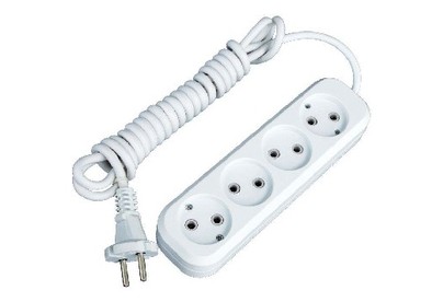 SMARTBUY (SBE10405N) 4 гнз х 5,0 м (10А/2.2кВт, ПВС 2х1.0)