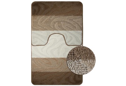 САНАКС 00239 Коврик в ванную SILVER 19 двойной КРЕМОВЫЙ 60х100+50х60см