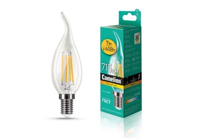 CAMELION (13454) LED7CW35FL/830/E14/3000K