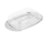 MALLONY Масленка из нерж стали с пластик крышкой серия OLIATORE, рр 18*11*4 см (003879)