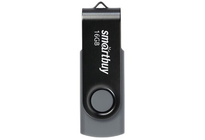 SMARTBUY (SB016GB2TWK) UFD 2.0 016GB Twist Black черный