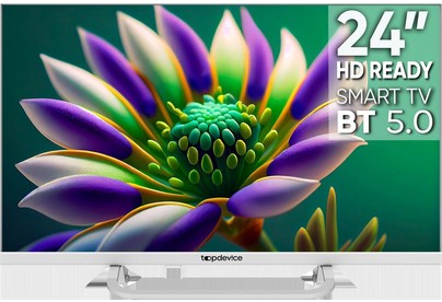 TOPDEVICE TV TDTV24CS04H HD SMART TV белый