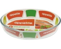APPETITE PL12 стекл овал 26x18x6см/1,6л