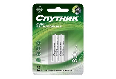 СПУТНИК Аккумулятор NIMH HR03 800 MAH