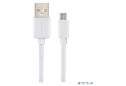 PERFEO (U4007) USB A вилка  Micro USB вилка, 2.4A, белый, 1 м, Micro ONE