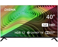 DIGMA DMLED40SBB36 FHD SMART TV Салют