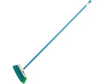 PALISAD HOME пластмассовая для подметания пола с комбинированной щетиной, 27 см, с черенком, 120 cм, Home Palisad 935645