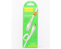 HOCO (6931474711687) X40 USB (m)microUSB (m) 1.0м  белый