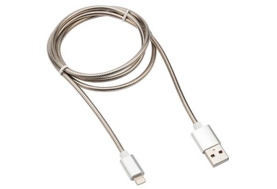 REXANT (187057) Кабель REXANT USBLightning 2 A, 1 м, матовая сталь