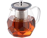 LEONORD Чайник заварочный, AROMA, 820 мл из боросиликатного стекла, корпус с гранями (106791)
