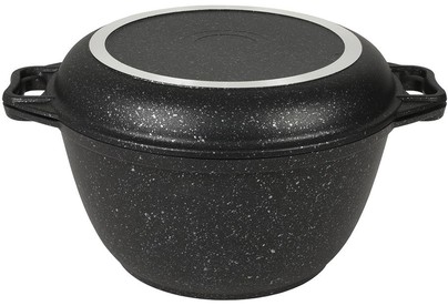 KUKMARA Кмт34а а/пр литой 3,0л кр/сковорода Темный мрамор