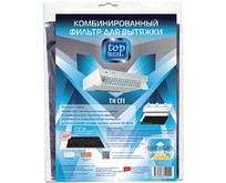 TOP HOUSE Комбинированный фильтр для кухонной вытяжки TH CFI ( жиропоглощающий с индикатором + угольный), 57х47 см (392241)