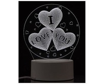 ENERGY Светильник декоративный ENNL 22 3D три сердца (106253)