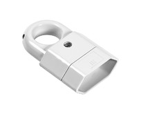 SMARTBUY (SBE2.5P10w) Вилка Smartbuy, плоская с кольцом белая 6А 250В