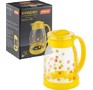 MALLONY Кувшин BROCCA1800, объем: 1,8 л, из жаропрочного стекла, с пластиковой ручкой, желтый