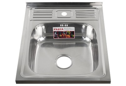 FABIA 62272 Мойка 60х50 наклад 0.6 мм + большой сифон с переливом