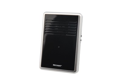 REXANT (730015) RX30 ЗВОНОК БЕСПРОВОДНОЙ C ЦИФРОВЫМ КОДИРОВАНИЕМ, ВЛАГОЗАЩИЩЕННОЙ КНОПКОЙ IP44 И РЕГУЛИРОВКОЙ ГРОМКОСТИ