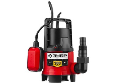 ЗУБР НПГМ1300 Дренажный насос для грязной воды 300 Вт