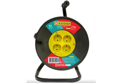 КАЛИБР Удлинитель на катушке УСК25 (2х0,75)