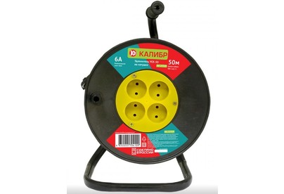 КАЛИБР Удлинитель на катушке УСК50 (2х0,75)
