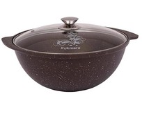 KUKMARA кмк37а а/пр литой 3,5л д/плова стекл/кр Кофейный мрамор