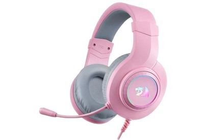 REDRAGON (70746) Hylas Проводной,RGB,USB+3.5мм,розов.