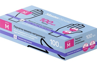 MASTER HOUSE Лапочки M100 винилонитриловые (100 шт/уп) 75756