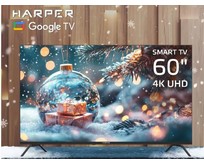 HARPER 60U770TS 4K UHD SMART TV Google Безрамочный