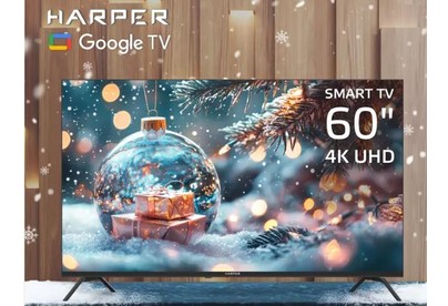 HARPER 60U770TS 4K UHD SMART TV Google Безрамочный