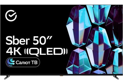 SBER SDX50UQ5234 4K UHD QLED SMART TV Салют