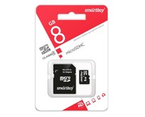 SMARTBUY (SB8GBSDCL401) MicroSDHC 8GB Сlass4 + адаптер