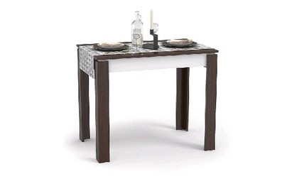 МЕБЕЛЬКОМПЛЕКС Стол обеденный Оптима венге/белый (1уп)