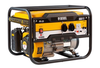 DENZEL Генератор бензиновый PS 25, 2,5 кВт, 230В, 15л, ручной стартер 946814