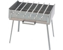 PALISAD Мангалдипломат в сумке 410X280X125 мм, 1,5 мм, 6 шампуров в комплекте, Россия CAMPING 69538