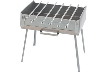 PALISAD Мангалдипломат в сумке 410X280X125 мм, 1,5 мм, 6 шампуров в комплекте, Россия CAMPING 69538