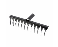 СИБРТЕХ Грабли стальные, 300 мм, 12 витых зубьев, без черенка 61740