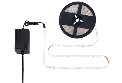 LAMPER (142401) Комплект светодиодной ленты 5 м с блоком питания IP65, холодное белое свечение 6500 К LAMPER