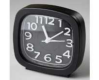 DELTA DT80001 Будильник 8.5*4.6*8.6см (черный)