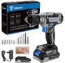 DEKO DKCD20V ONE + в кейсе + набор 63 инструмента для дома, 20В, 2x2.0Ач 0831038