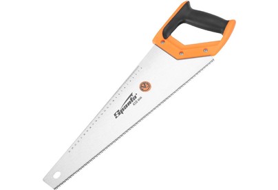 SPARTA Ножовка по дереву, 450 мм, 78 TPI, зуб 2D, каленый зуб, двухкомпонентная рукоятка 235025