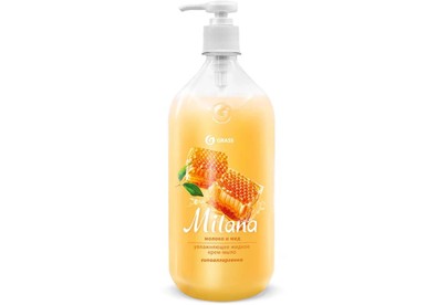 GRASS 126101 Milana молоко и мед с дозатором (флакон 1000мл)